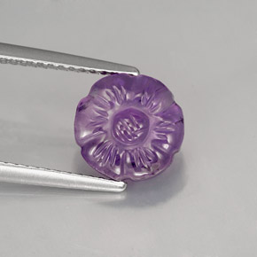 Ametista violeta natural 2,32ct, forma extravagante, translúcido