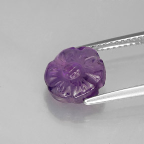Ametista violeta natural 2,32ct, forma extravagante, translúcido