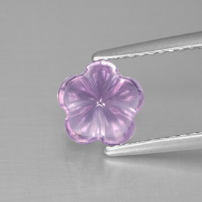 Ametista Tolet Natural 1.57ct, Flor cortada, Transparente