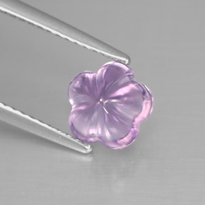 Ametista Tolet Natural 1.57ct, Flor cortada, Transparente