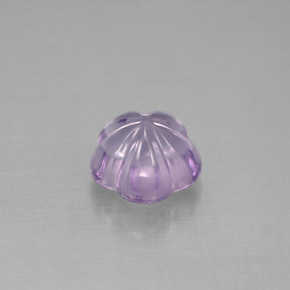 Ametista violeta natural 1,53ct, corte flor, transparente