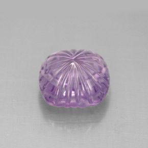 Ametista violeta natural 4,20ct, corte flor, transparente