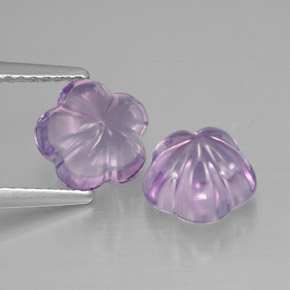Pedras preciosas de ametista violeta natural de  ct, corte flor, transparente