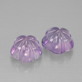 Pedras preciosas de ametista violeta natural de  ct, corte flor, transparente