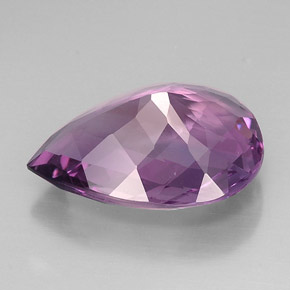 Ametista violeta natural 19,04ct, formato de pêra, VVS