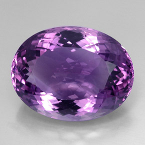 Ametista violeta natural 43,53ct, corte oval, VVS
