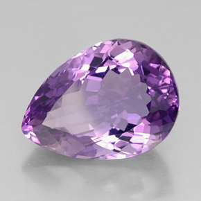 Ametista violeta natural 14,77ct, formato de pêra, IF