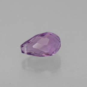Ametista violeta natural 1,36ct, briolete, VVS-VS