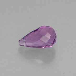 Ametista violeta natural 1,43ct, briolete, VVS-VS