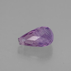 Ametista violeta natural 1,38ct, briolete, VVS-VS