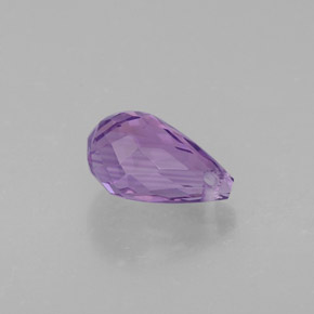 Ametista violeta natural 1,26ct, briolete, VVS-VS