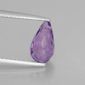 Ametista violeta natural 1,26ct, briolete, VVS-VS