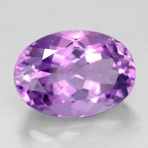 Ametista violeta natural 5,52ct, corte oval, VVS