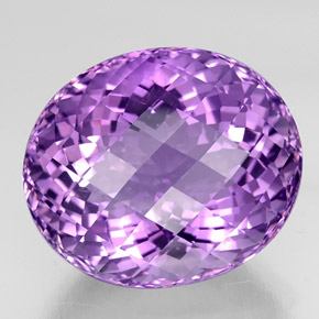 Ametista violeta natural 37,95ct, corte oval, VVS