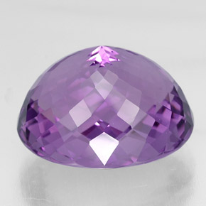 Ametista violeta natural 37,95ct, corte oval, VVS
