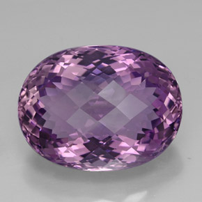 Ametista violeta natural 44,58ct, corte oval, IF