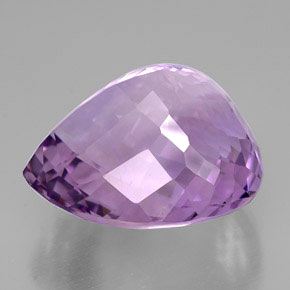 Ametista violeta natural 53,61ct, formato de pêra, IF