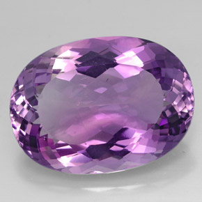 Ametista violeta natural 38,07ct, corte oval, IF