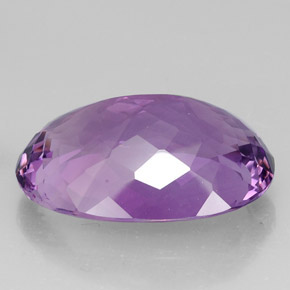 Ametista violeta natural 38,07ct, corte oval, IF