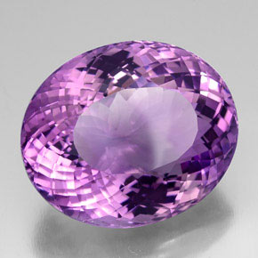 Ametista violeta natural 65,73ct, corte oval, IF