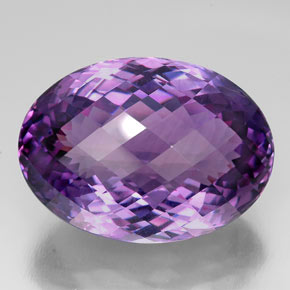 Ametista violeta natural 76,02ct, corte oval, IF