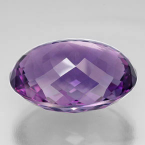 Ametista violeta natural 76,02ct, corte oval, IF