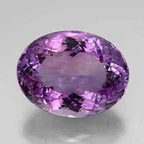 Ametista violeta natural 54,02ct, corte oval, IF