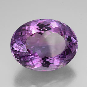Ametista violeta natural 54,02ct, corte oval, IF