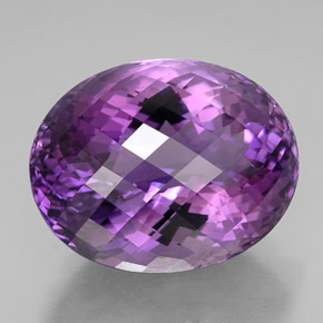 Ametista violeta natural 49,96ct, corte oval, IF