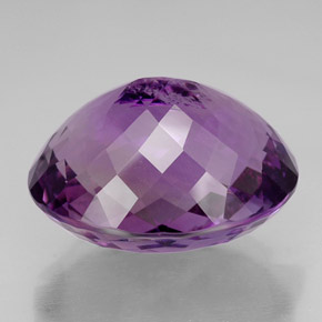 Ametista violeta natural 49,96ct, corte oval, IF