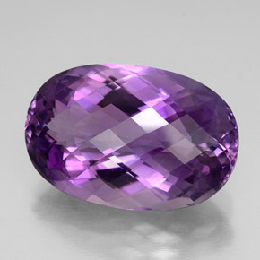 Ametista violeta natural 49,80ct, corte oval, VVS