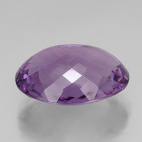 Ametista violeta natural 33,87ct, corte oval, IF