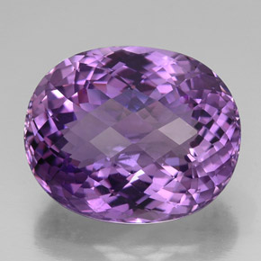 Ametista violeta natural 35,79ct, corte oval, VVS