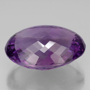 Ametista violeta natural 50,62ct, corte oval, IF