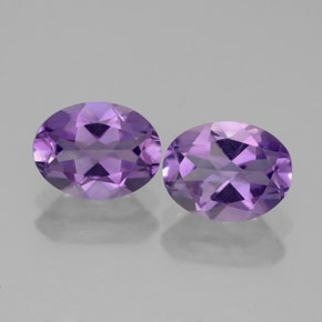 Pedras preciosas de ametista violeta natural de  ct, corte oval, VVS-VS