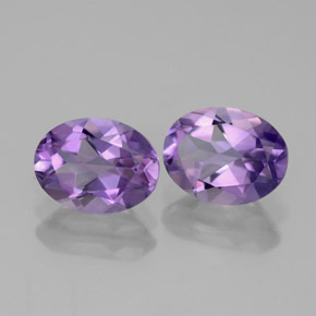 Pedras preciosas de ametista violeta natural de  ct, corte oval, VVS-VS