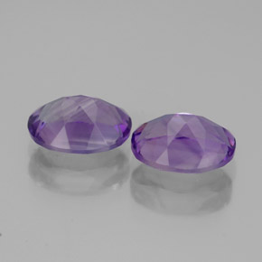 Pedras preciosas de ametista violeta natural de  ct, corte oval, VVS-VS