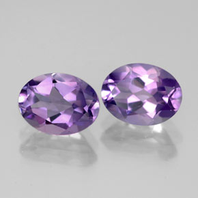 Pedras preciosas de ametista violeta natural de  ct, corte oval, VVS-VS
