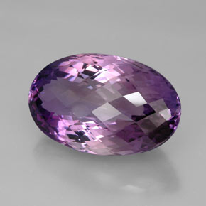 Ametista violeta natural 63,30ct, corte oval, IF