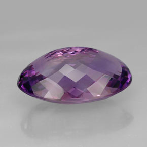 Ametista violeta natural 63,30ct, corte oval, IF