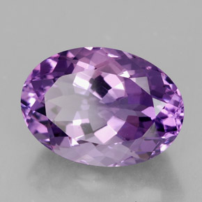 Ametista violeta natural 5,90ct, corte oval, VVS-VS
