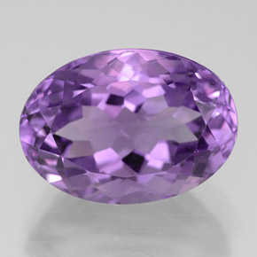 Ametista violeta natural 6,44ct, corte oval, VVS