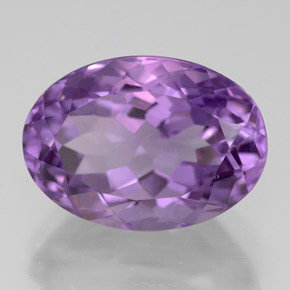 Ametista violeta natural 6,44ct, corte oval, VVS