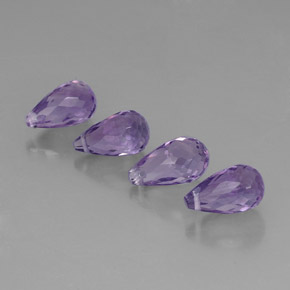 Pedras preciosas de ametista violeta natural de  ct, briolete, VVS-VS