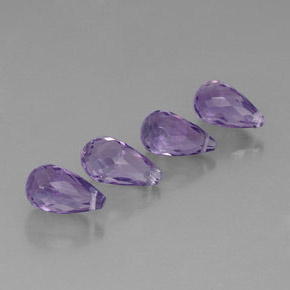 Pedras preciosas de ametista violeta natural de  ct, briolete, VVS-VS