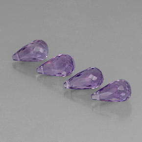 Pedras preciosas de ametista violeta natural de  ct, briolete, VVS-VS