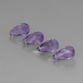 Pedras preciosas de ametista violeta natural de  ct, briolete, VVS-VS