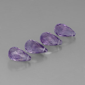 Pedras preciosas de ametista violeta natural de  ct, briolete, VVS-VS