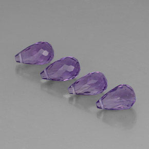 Pedras preciosas de ametista violeta natural de  ct, briolete, VVS-VS