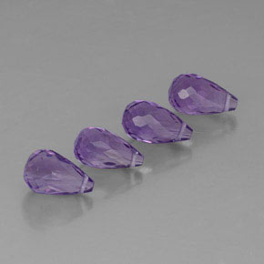 Pedras preciosas de ametista violeta natural de  ct, briolete, VVS-VS